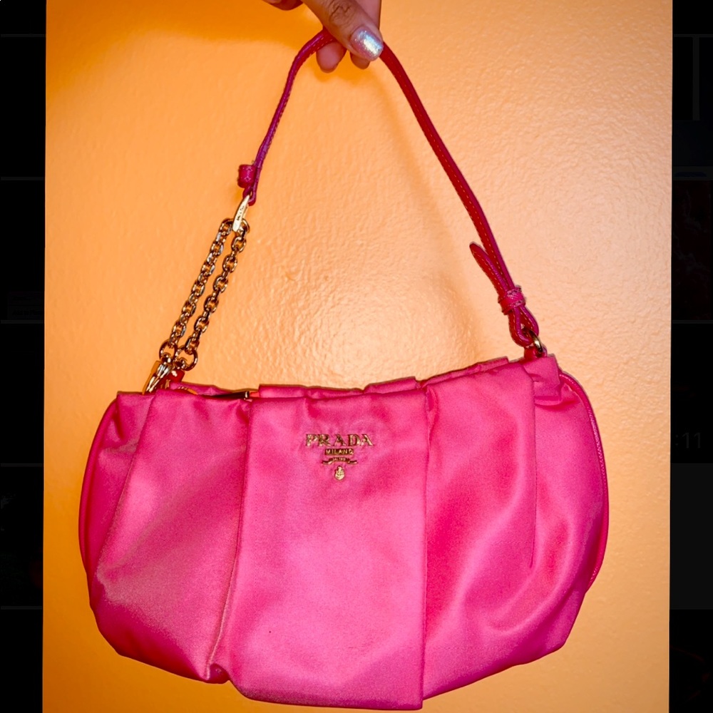 Prada Tessuto baguette purse